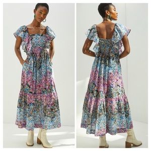 Anthropologie Clementina Eyelet Maxi Dress - Only SM left!